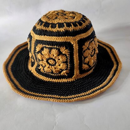 African Flower Hat