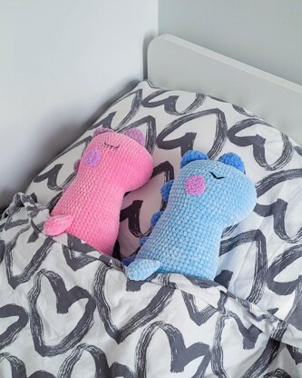 Sleeping Dinos, Easy Dinosaur Amigurumi