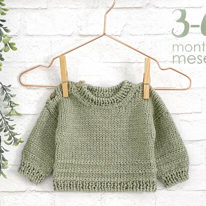 3-6 months - PURE knitted sweater