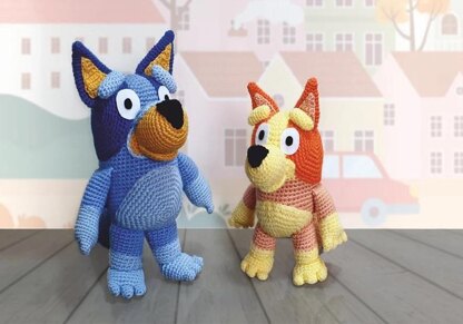 Bluey y Bingo Amigurumi