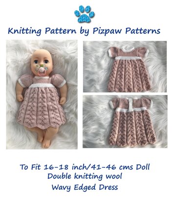 P33 Wavy Edged Doll's Dress