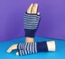 Easy Stripe Fingerless Gloves