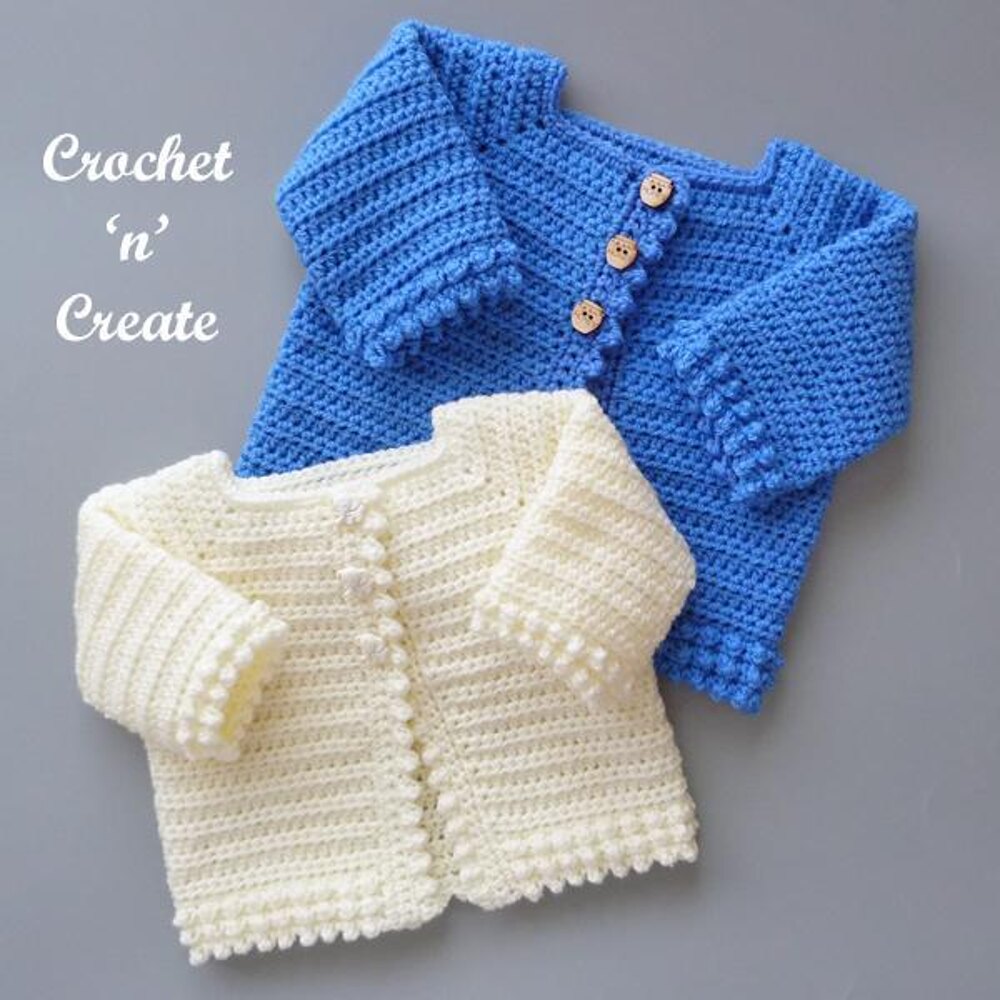 Just crochet baby online cardigan