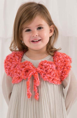 Child Perfect Shrug in Red Heart Baby Clouds Solids - LW4584 - Downloadable PDF