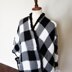 Luxury Plaid Tunisian Poncho