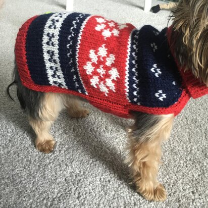 Nordic Dog Sweater - knitting pattern