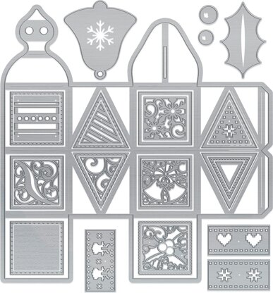 Tonic Studios Verso Dimensions Dies 29/Pkg - Winter Wonderland Small Gift Box Set