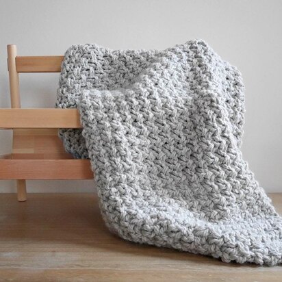 Knit baby blanket - knitting pattern