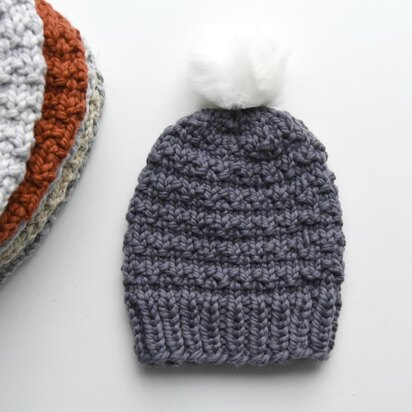 Hutton Chunky Beanie - knitting pattern