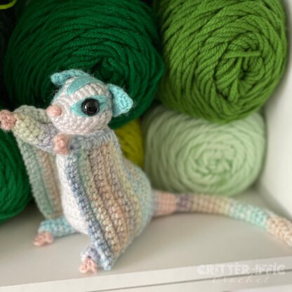 Sassy the Sugar Glider Amigurumi