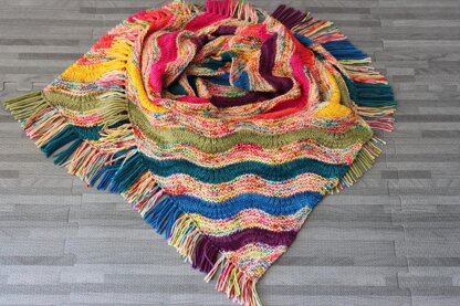 Spring Fringe Scarf