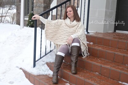 Urban Cabled Poncho