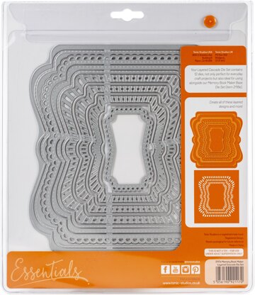 Tonic Studios Essentials Memory Book Maker Die Set - Layered Cascade