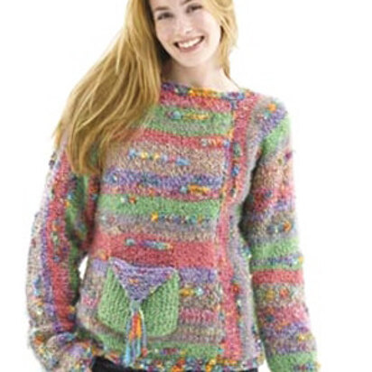Mix-It-Up Sweater in Lion Brand Homespun and Color Waves - 40021