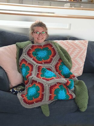 Turtle Hooded Blanket