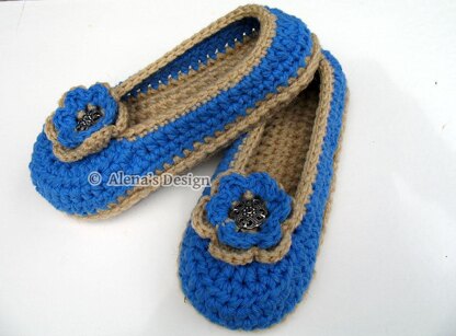 Women's Slippers With Flower