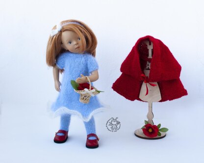 Outfit Red and blue for 13" dolls