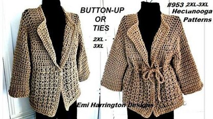 9532XL-3XL Taupe Jacket