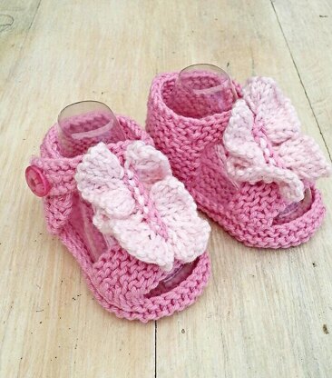 Ruffle Front Baby Sandals