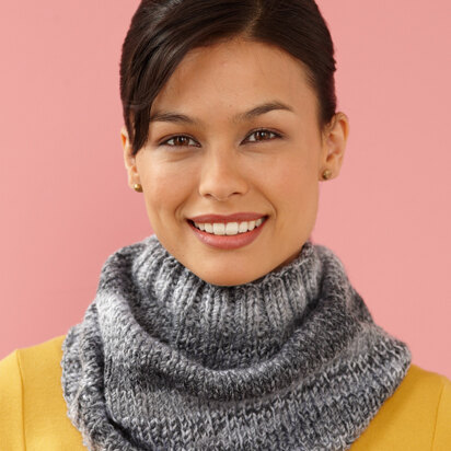 Marble Cowl in Lion Brand Tweed Stripes - L10060B