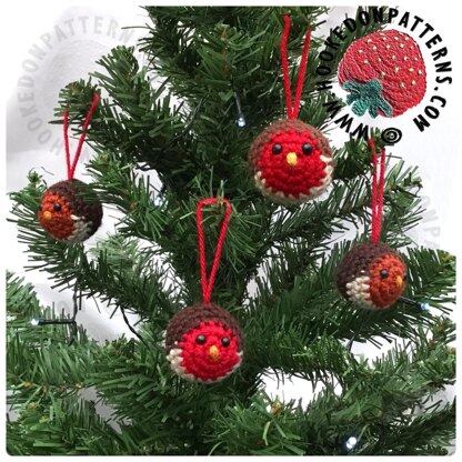 Robin Xmas Tree Baubles