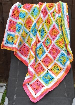 Starburst Granny Square Throw (US)