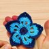 A crochet flower