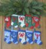 Nautical Christmas Stocking Ornament Pattern Set