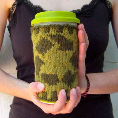 Green Travel Mug Cozies (set of 2 designs)