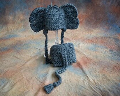 Elephant Baby Hat & Diaper Cover