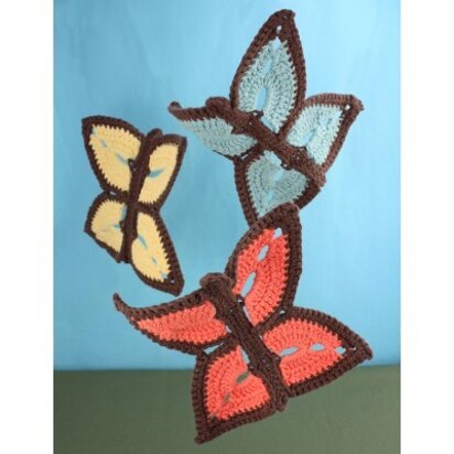 Summer Butterfly Dishcloth in Lily Sugar 'n Cream Solids