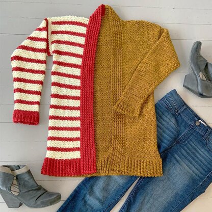 Stripe Blocked Cardigan