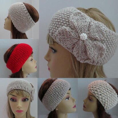 Headband Ear Warmer Classy Moss Stitch - knitting pattern