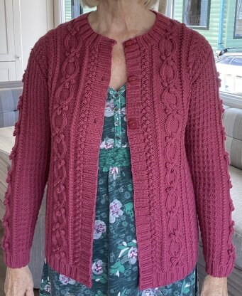 Bobble and Cable Cardi