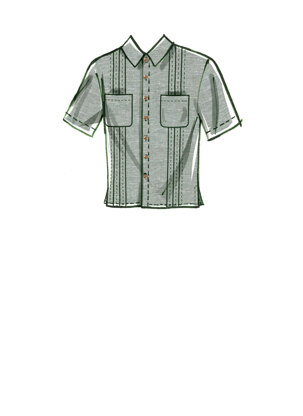 McCall's Unisex Shirts and Hat M8263 - Sewing Pattern
