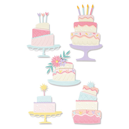 Sizzix Thinlits Die Set Build a Cake by Olivia Rose