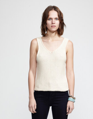 Tala Tank Top in Wool and the Gang Shiny Happy Cotton