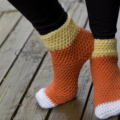 Candy Corn Socks