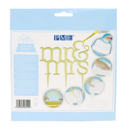 PME Cake Topper Cutter - Mr. & Mrs. Modern