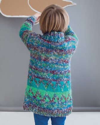 Fair Isle Cardigan in Rico Fashion Elements and Rico Creative Glühwürmchen - 338 - Downloadable PDF