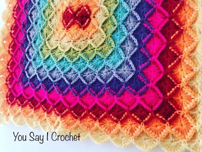 Bavarian Shell Crochet Blanket