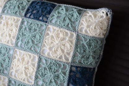 Clover Leaf Granny Square Pillow