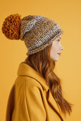 Simple Hat in Lion Brand Wool Ease Thick&Quick  - L70300 - Downloadable PDF