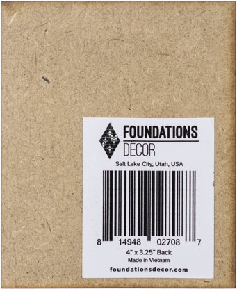 Foundations Decor Magnetic Shadow Box Board Blank 4"X3.25" 6/Pkg - Outside Edge Position