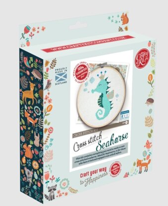 The Crafty Kit Company Seahorse Cross Stitch Kit