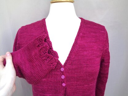 Raspberry Cardigan