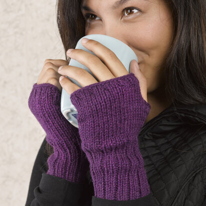 612 Essential Fingerless Gloves - Knitting Pattern for Adults in Valley Yarns Northampton