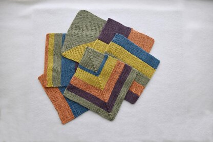 Colorblock Washcloths