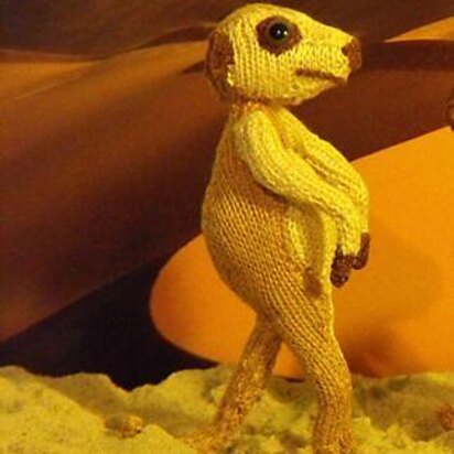 Micro meerkat knitting pattern