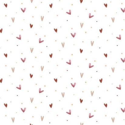 Poppy Fabrics - Digital Heart Jersey